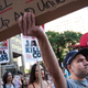 Protesters hold a rally Aug. 18, 2014, in New York City in solidarity with the people of Ferguson, Mo., protesting the death of Michael Brown and the excessive use of force by police.
Andrew Burton/Getty Images